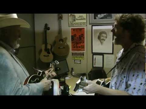 Doyle Lawson jams with Sam Bush at IBMA 2012