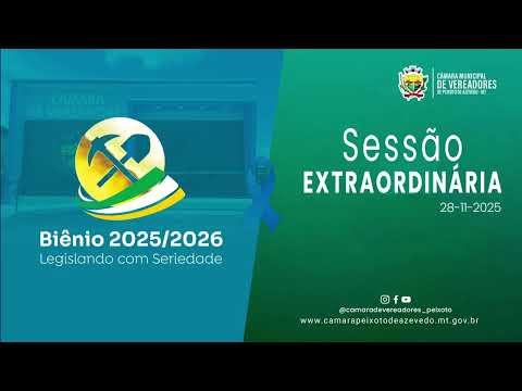 Imagem - Sessão Extraordinária de 28 de novembro de 2025