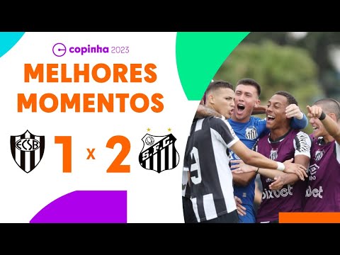 Gols e lances de São Bernardo x Santos