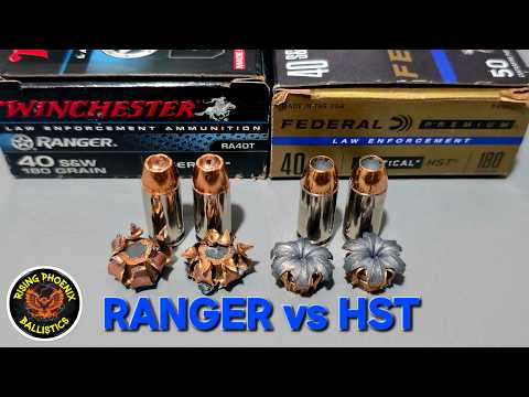 Federal HST vs. Winchester Ranger: The Ultimate .40 S\u0026W Defensive Ammo Test