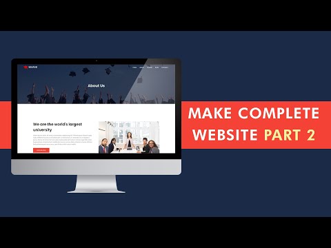 How To Make Website Using HTML CSS | Full Responsive Multi Page Website Design Step by Step