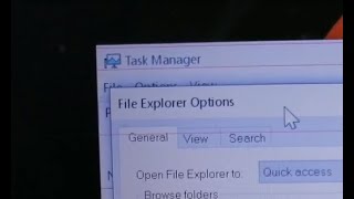 how to open folder options using task manager in windows 10