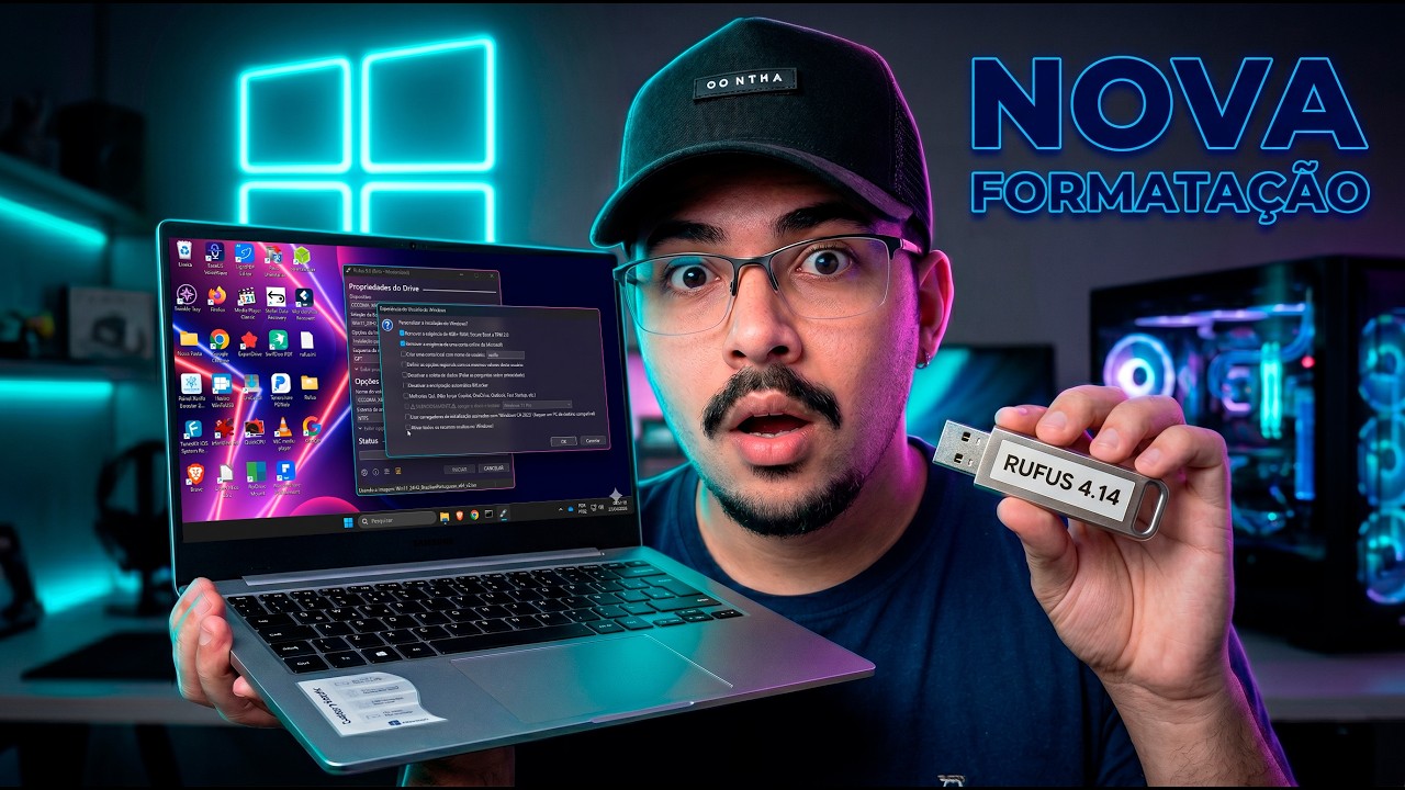🤯 A Nova FORMATAÇÃO do Windows ACABOU de CHEGAR! Novo RUFUS 4.14