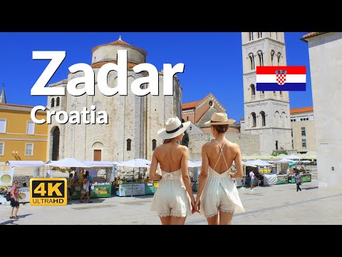 Zadar Croatia 4K Walk | Sunset Tour Through Old Town & Seafront