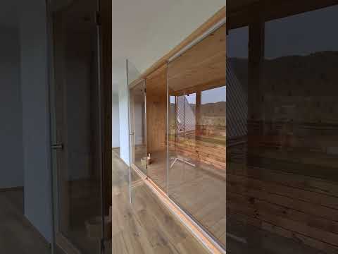 Sauna de la Cabana Aframe de la Salciua Noua. CabanaSalciua.ro