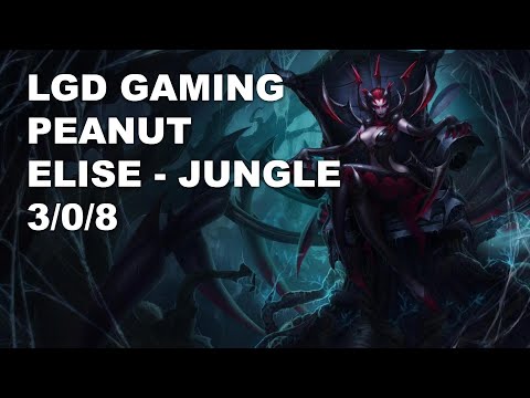 LGD Gaming Peanut Jungle Elise vs Jarvan IV - KR Challenger Rank Game 10.7