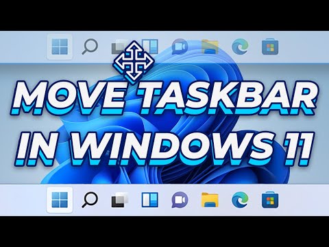 How to Move the Taskbar in Windows 11 - Change the Taskbar's position to the TOP or BOTTOM