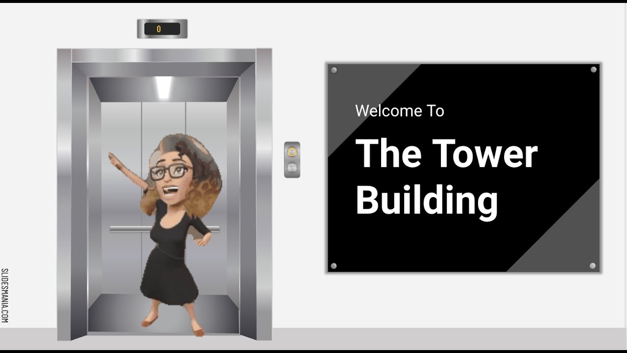 Dancing Bitmoji in Slidesmania Elevator
