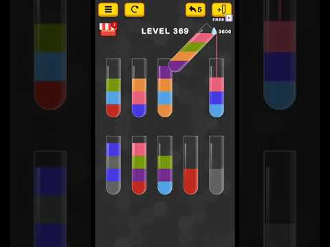 #new Water Color Sort Puzzle level 369 #WaterColorSortPuzzle #game #games