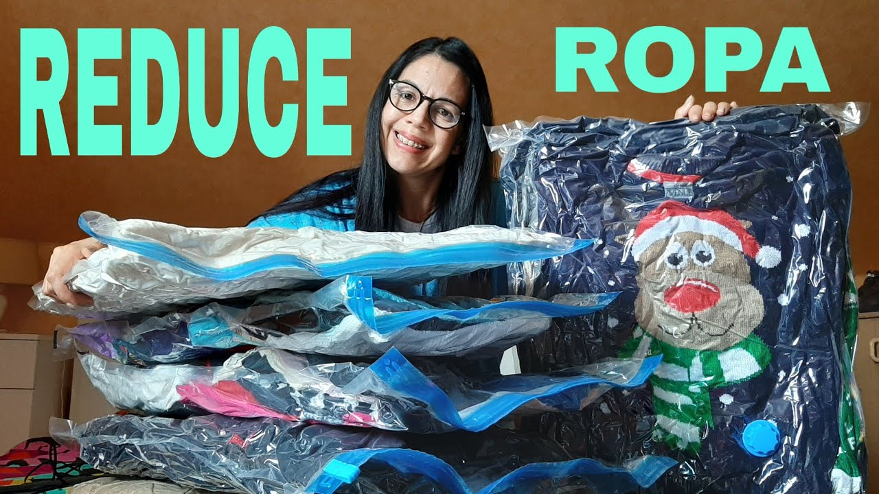 Empacar Ropa en BOLSAS AL VACÍO! con aspiradora 👗👕👔👚
