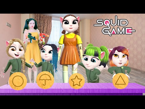My Talking Angela 2 Imitate Squid Game But Angela Doll VS Angela Real Life