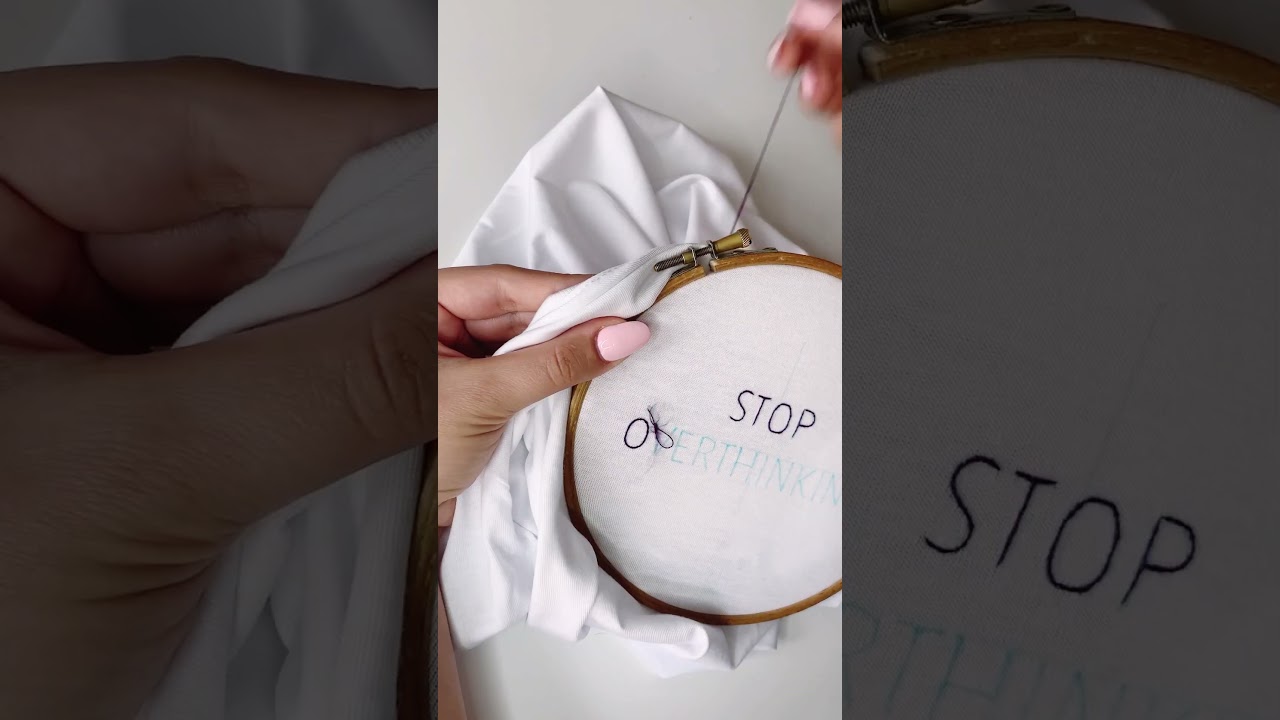 Ricamiamo insieme una maglietta personalizzata 🪡 #liberads #ricamare #ricamoamano #ricamo