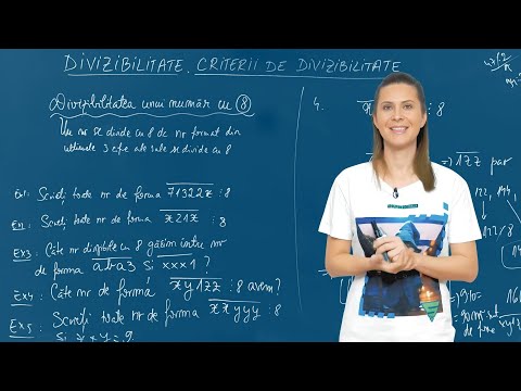 Criterii de divizibilitate cu 8 - Matematica - Clasa a V-a