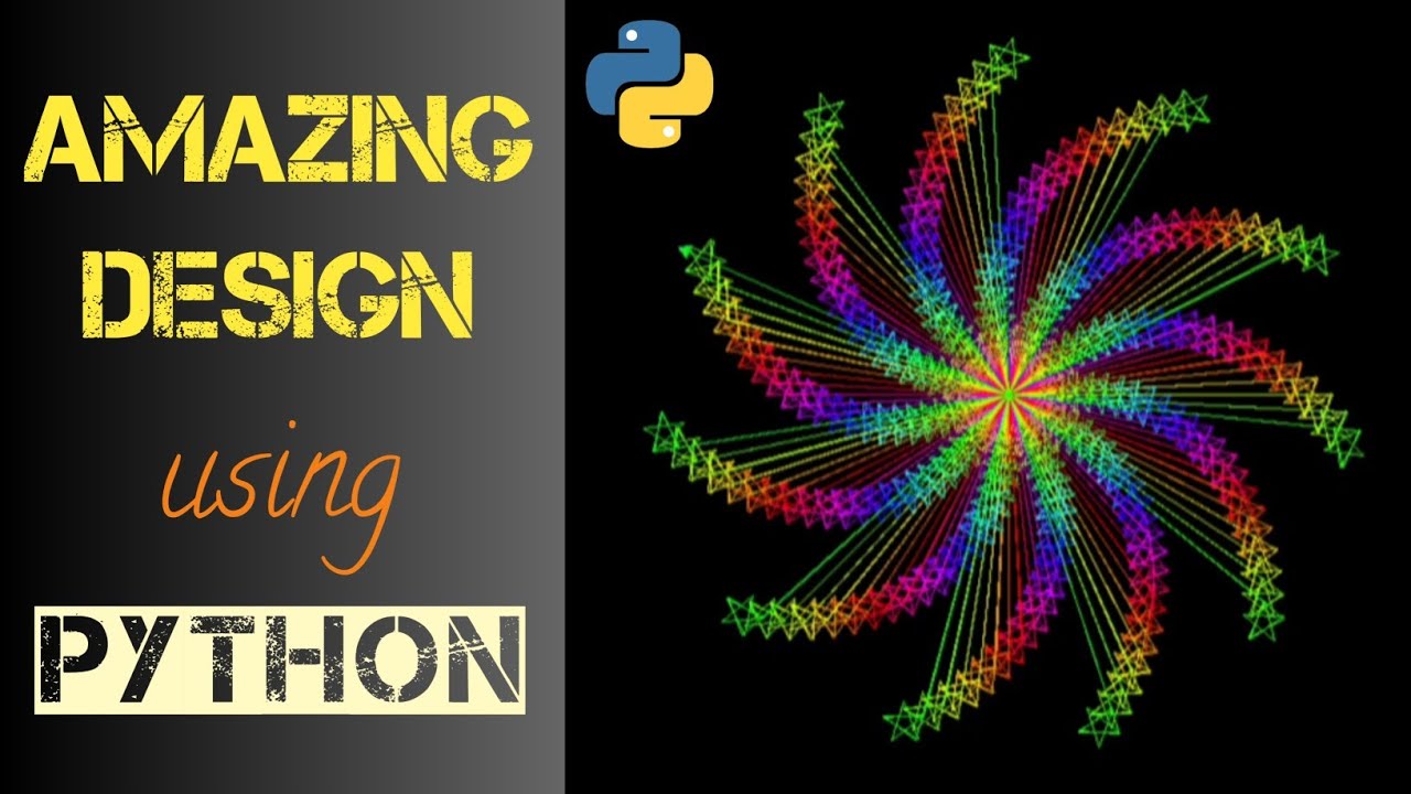 Amazing Star Design using Python || turtle and colorsys module || Codology World