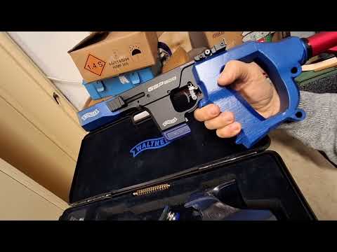 Walther GSP 500 Custom Grip with Stock Adapter – 3D Printed & Painted