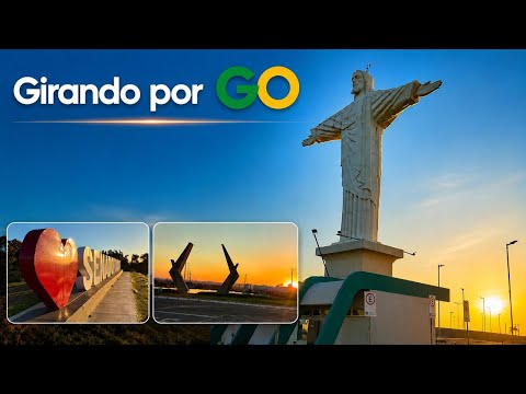 Pôr do sol no morro do Cristo Redentor em Senador Canedo-GO