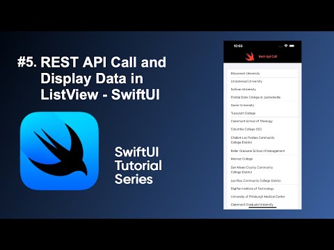 REST API Call and Display Data in ListView - SwiftUI