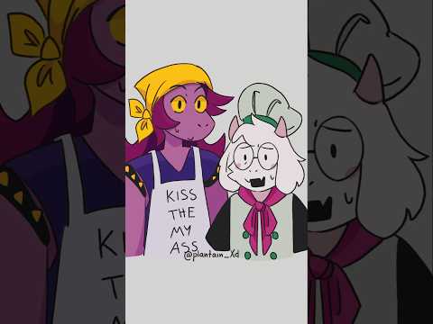 Deltarune trio cooking x) The PHYSICAL CHALANGE #deltarune #krusie #susie #kris #ralsei #animated