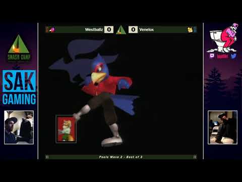 Smash Camp 2019 Pools - G2|Westballz (Falco) vs Venelox (Fox)