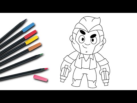 Brawl Stars Coloring Pages / Coloring Colt from brawlstars