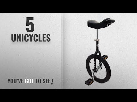 Top 10 Unicycles [2018]: Indy Unicycles Kid's Trainer Unicycle - Black, 16-Inch