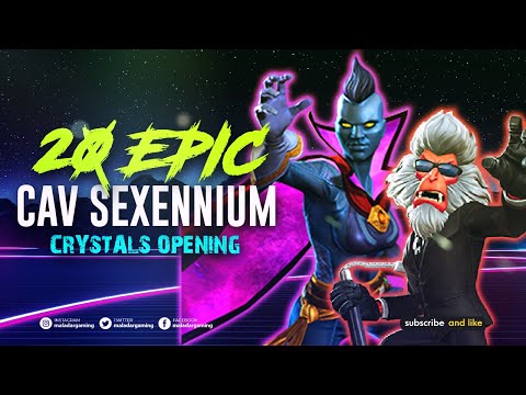 Epic 20 Cavalier Sexennium Crystals Opening - Marvel Contest of Champions