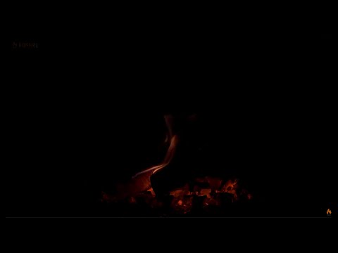Night Fireplace with Crackling Fire Sounds 🔥Cozy Fireplace 4K. Dark Fireplace Noises Black Screen