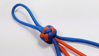 Paracord Tutorial: Double Diamond Knot With Four Strands Out