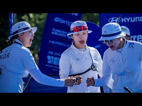 2025 마드리드 양궁 월드컵 | 리커브 여자 단체 결승전: 대한민국 vs 중국