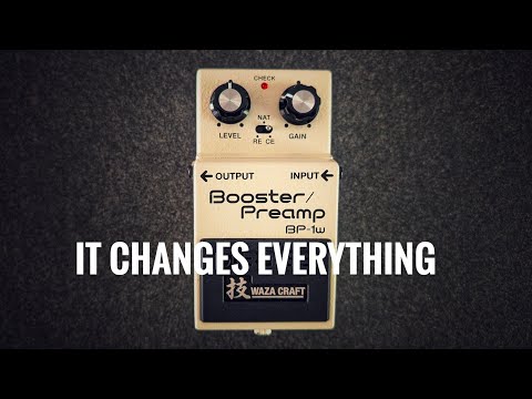 Boss Waza Craft BP-1w Booster/Preamp with Jazz Chorus and Tweed Tube Amp