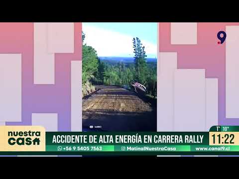 Accidente de alta energía en carrera del Rally