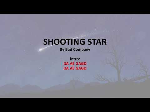 Shooting Star by Bad Company -  Easy acoustic chords and lyrics