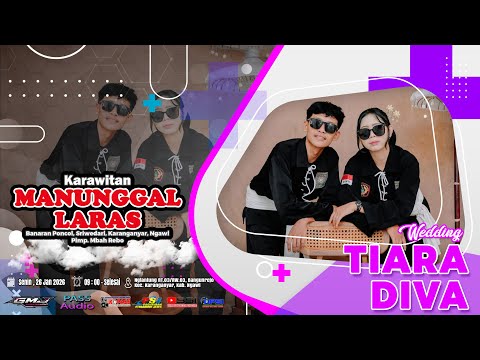 🔴Live Krw. MANUNGGAL LARAS | Wedding " Tiara & Diva "  | PASS Audio Pro | GMJ Media