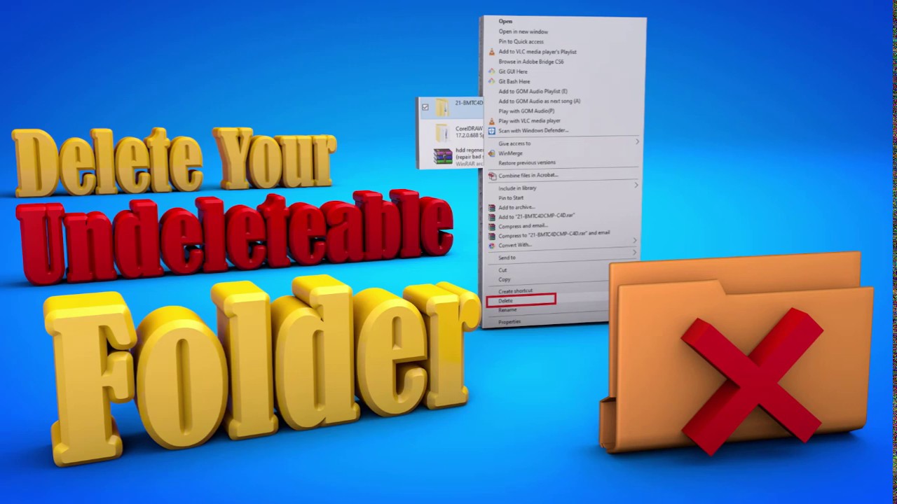 how to delete files/folder that wont delete on windows | item not found error windows 10