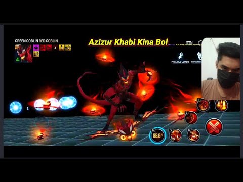 T3 Green Goblin New Red Goblin Uniform Skill rotation in Marvel Future Fight Game Gameplay Video