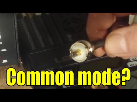 Test your feedline for common mode noise and shorts