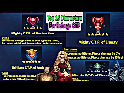 Reforge Ctp Guide And Top 15 Characters List For Mighty Brilliant Ctp - Marvel Future Fight