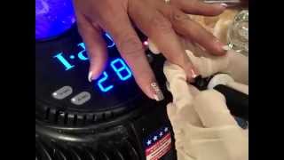 Solar Pink and white finished with gel coat