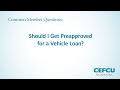 Vehicle Loan Preapproval