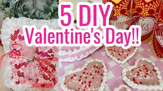 💖((NEW!!)) 5 DIY VALENTINE'S DAY DECOR CRAFTS ((BUDGET FRIENDLY))💖Olivia's Romantic Home DIY