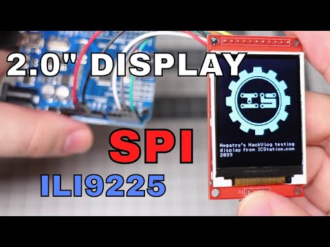 2.0 inch ILI9225 TFT LCD Display Arduino Module video