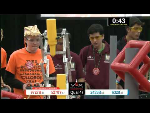 2015 VRC Math Q47 - 9727B 5270Y vs 2435B 6328 - 62 to 26 - VEX Worlds 2015 - Math Division