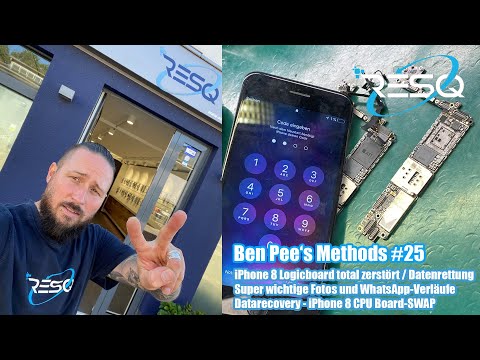 iPhone 8 mit sehr wichtigen Daten - Board mechanisch zerstört - Forensische Datenrettung - CPU SWAP