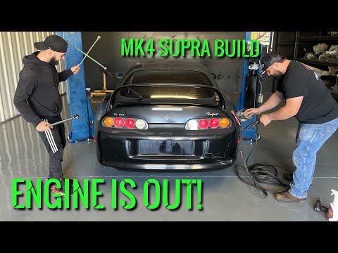 Pulling The 2JZ Out Of The Supra | MK4 Supra Build Pt.3