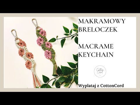 Makramowy breloczek/ zawieszka/ macrame Keychain #macrame