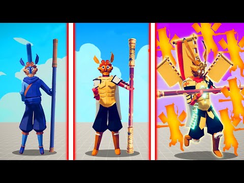 EVOLUTION OF MONKEY KING (DEFEAT GODS )| TABS - Totally Accurate Battle Simulator