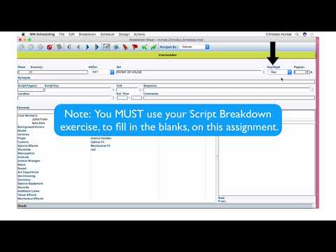 How to Create a Schedule using Movie Magic Scheduling - Instructional Video