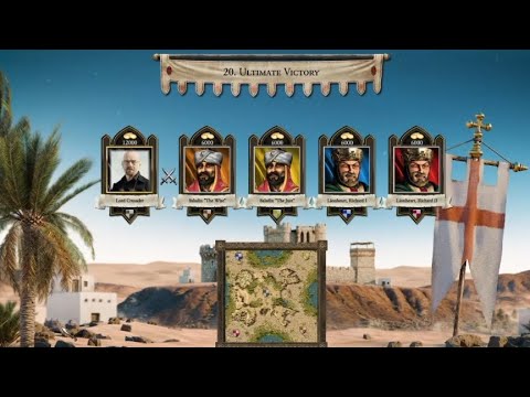 1 🆚 4 Stronghold crusader definitive edition Extreme trail Mission # 20 Ultimate Victory