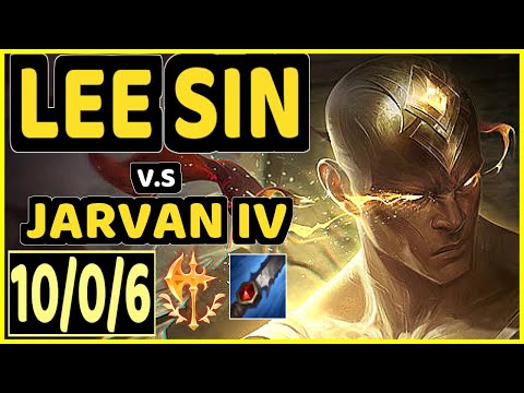 KADIR (LEE SIN) vs JARVAN IV - 10/0/6 KDA JUNGLE CHALLENGER GAMEPLAY - EUW