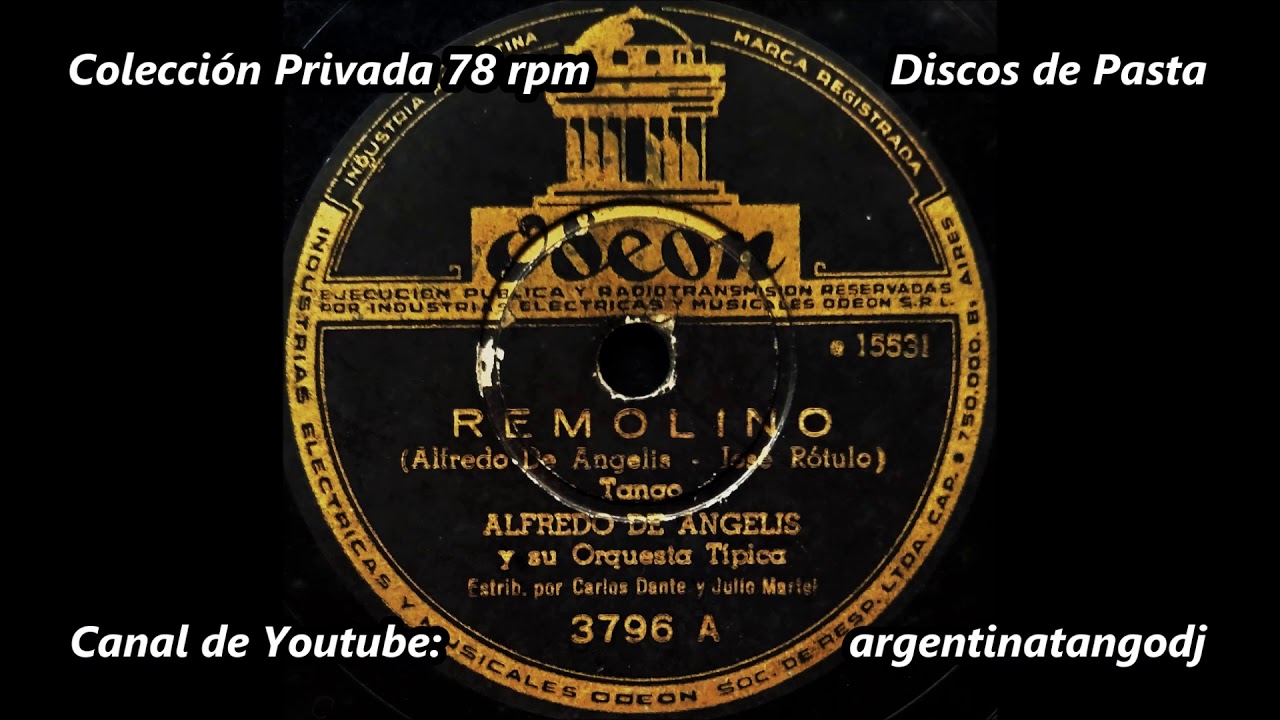 ALFREDO DE ANGELIS & JULIO MARTEL / CARLOS DANTE: REMOLINO (TANGO)